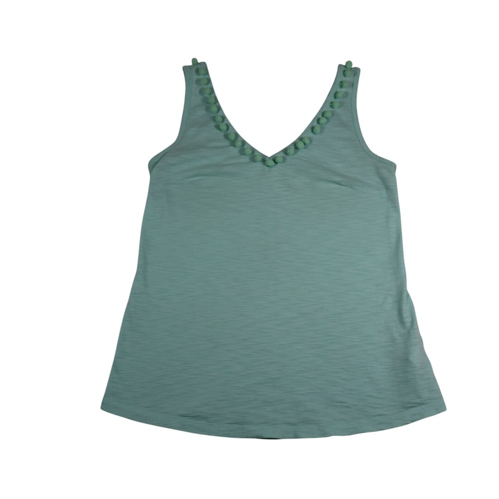 Lilly Pulitzer P Tank Top Women's XXS Light Blue Beach Coastal Preppy Casual Mod